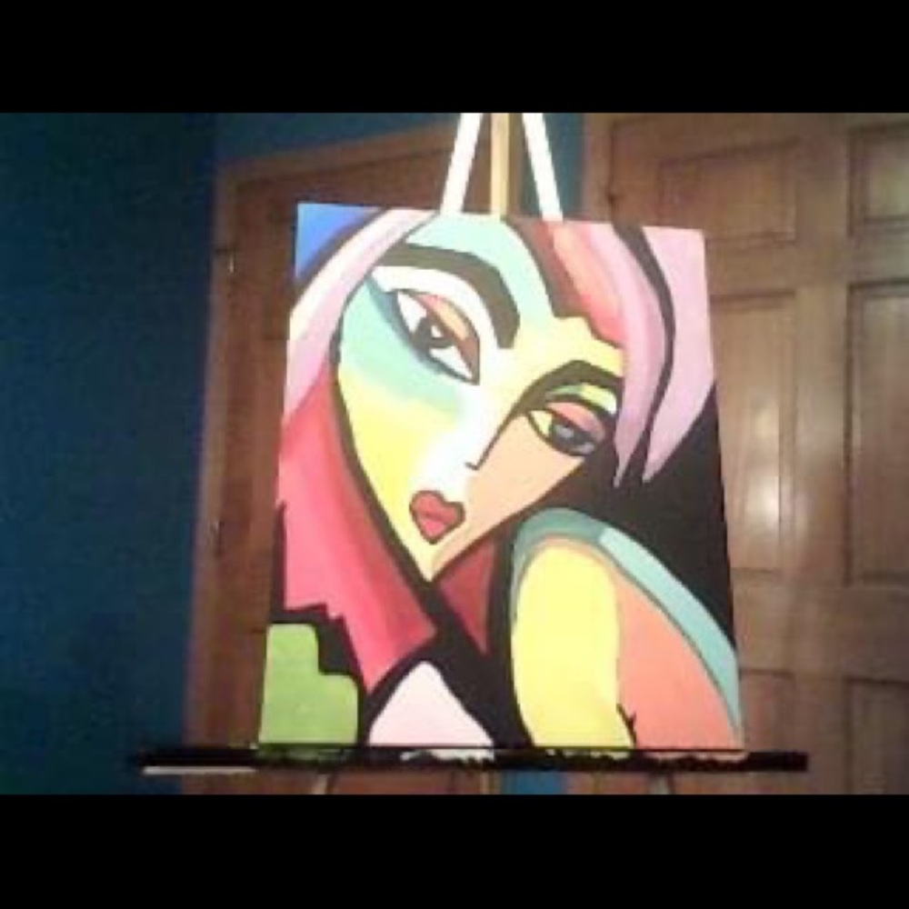Hand Painted Abstract